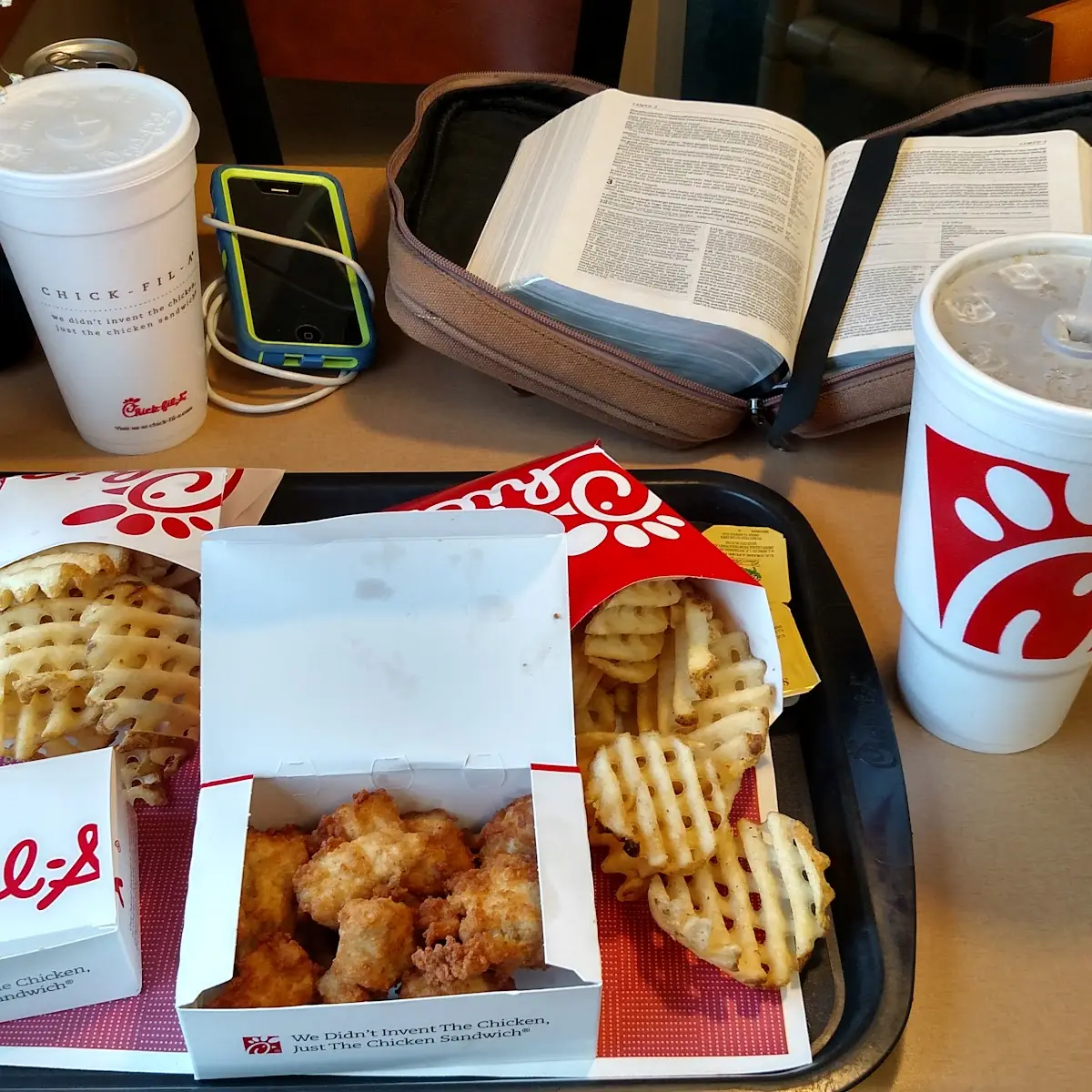 Chicken Nuggets and Waffle Fries