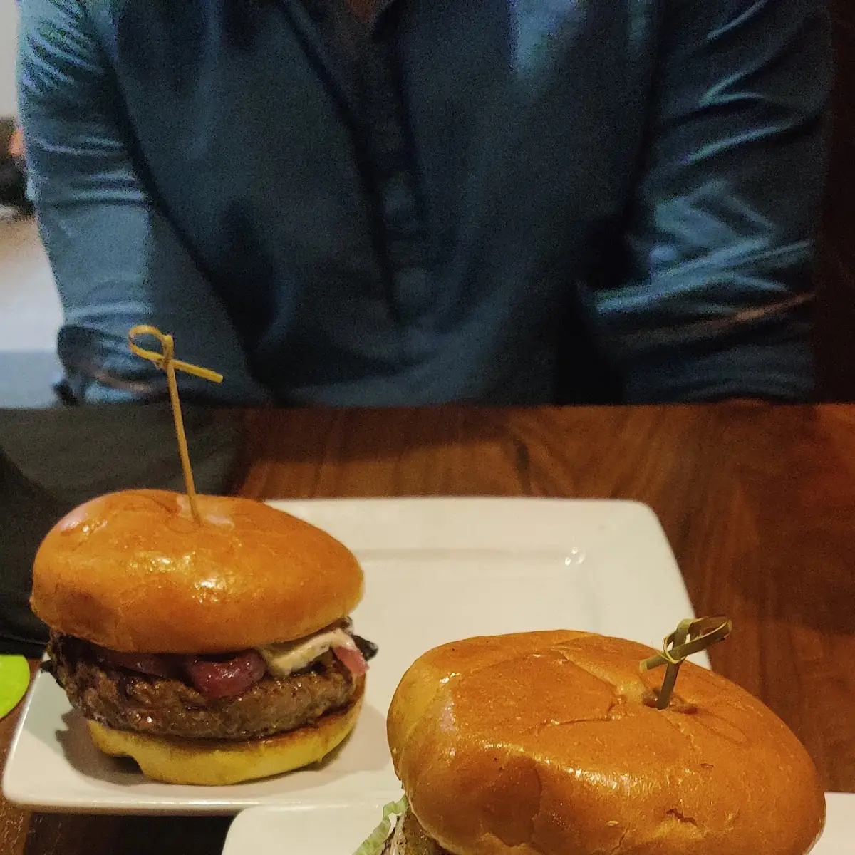 Beef Burger and an Impossible Burger