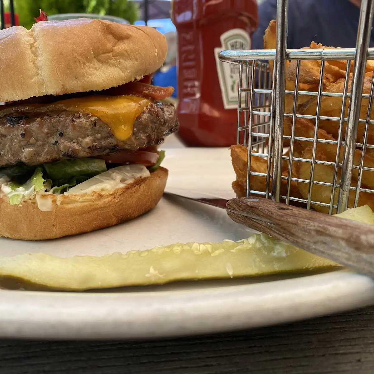 Bacon Cheeseburger with Fries