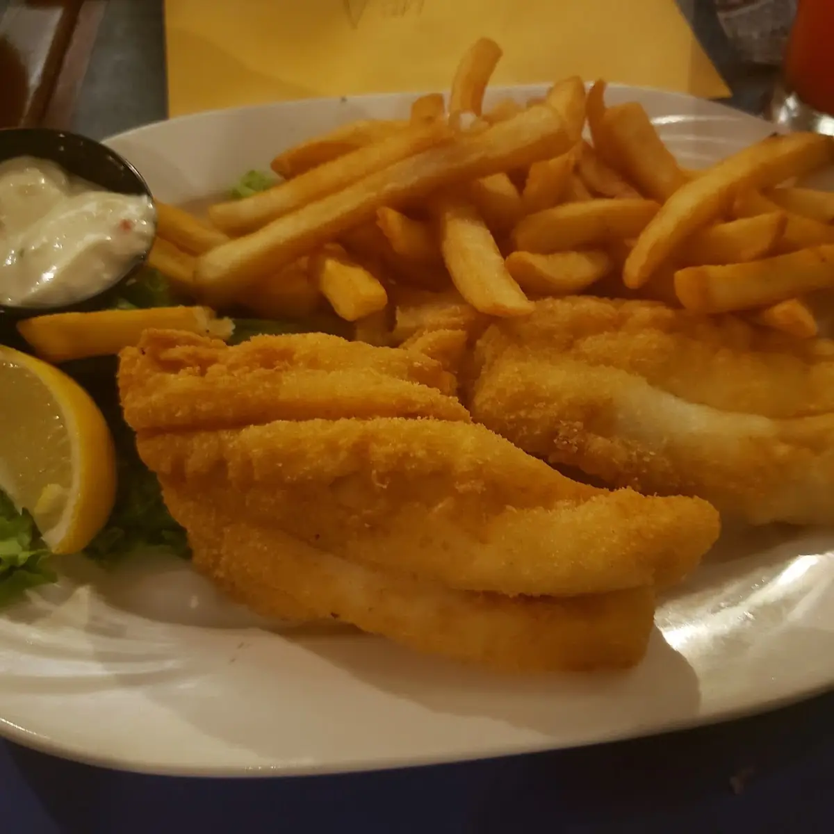 Fried Fish with French Fries