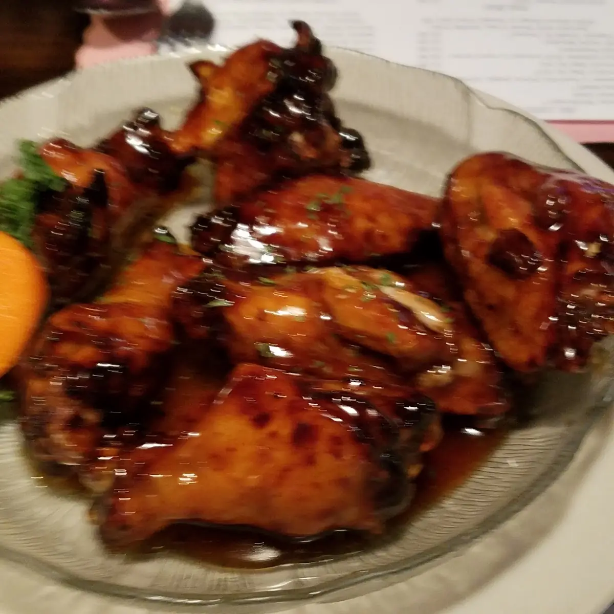 Bourbon Chicken Wings
