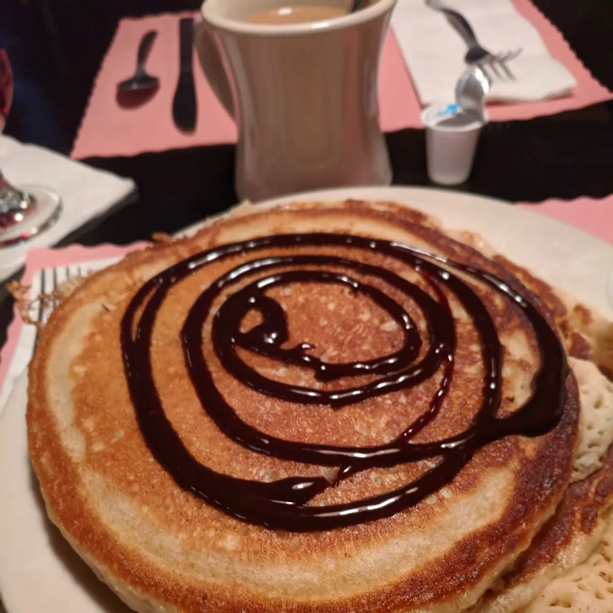 Chocolate Pumpkin Pancakes