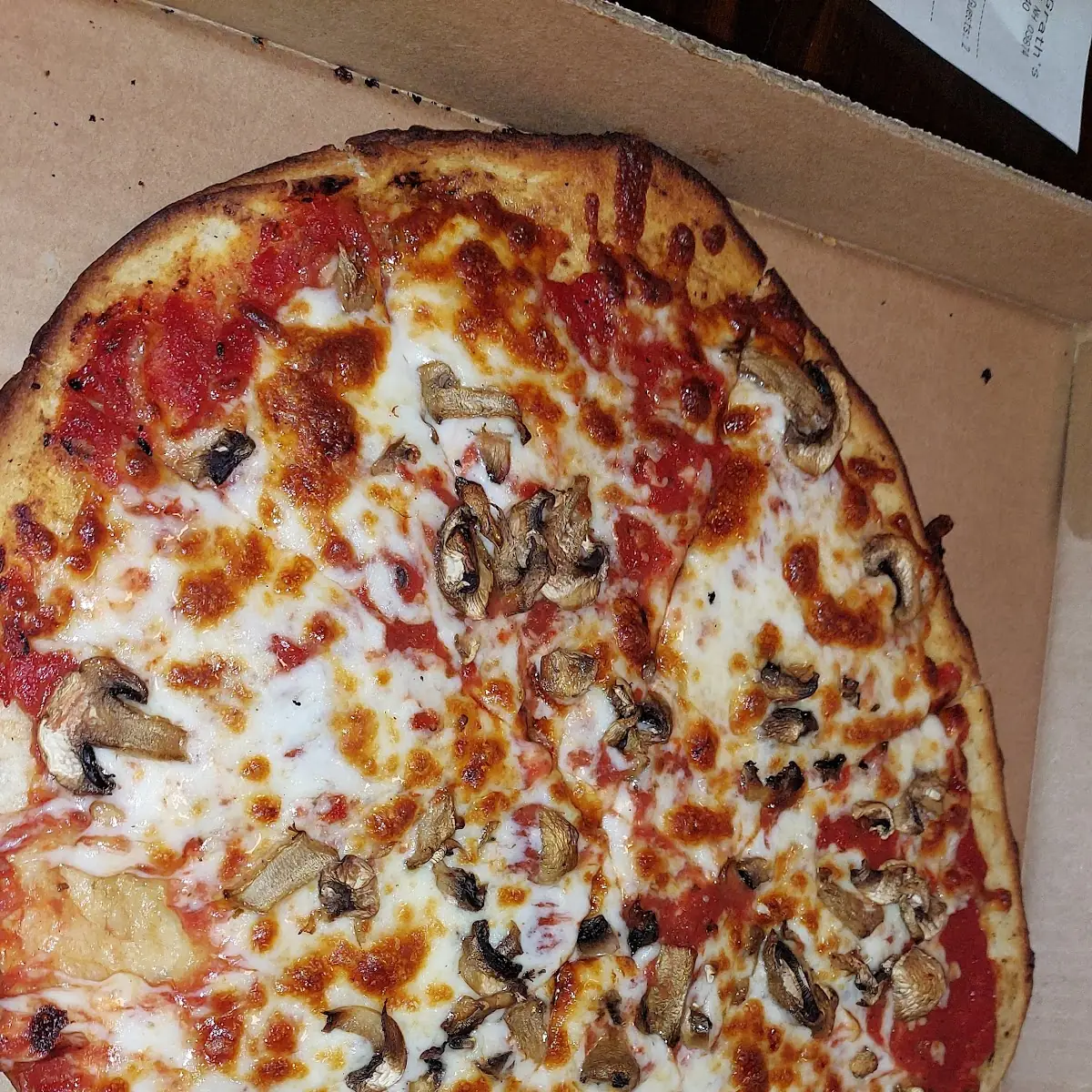 Mushrooms Flatbread Pizza