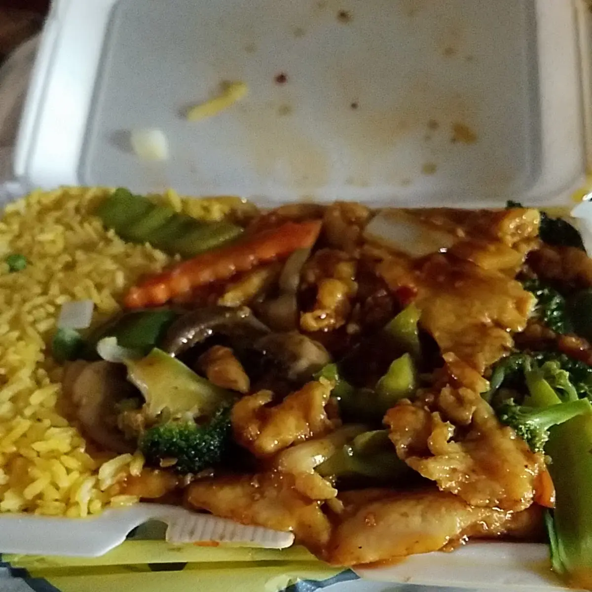 Hunan Chicken with Shrimp Fried Rice