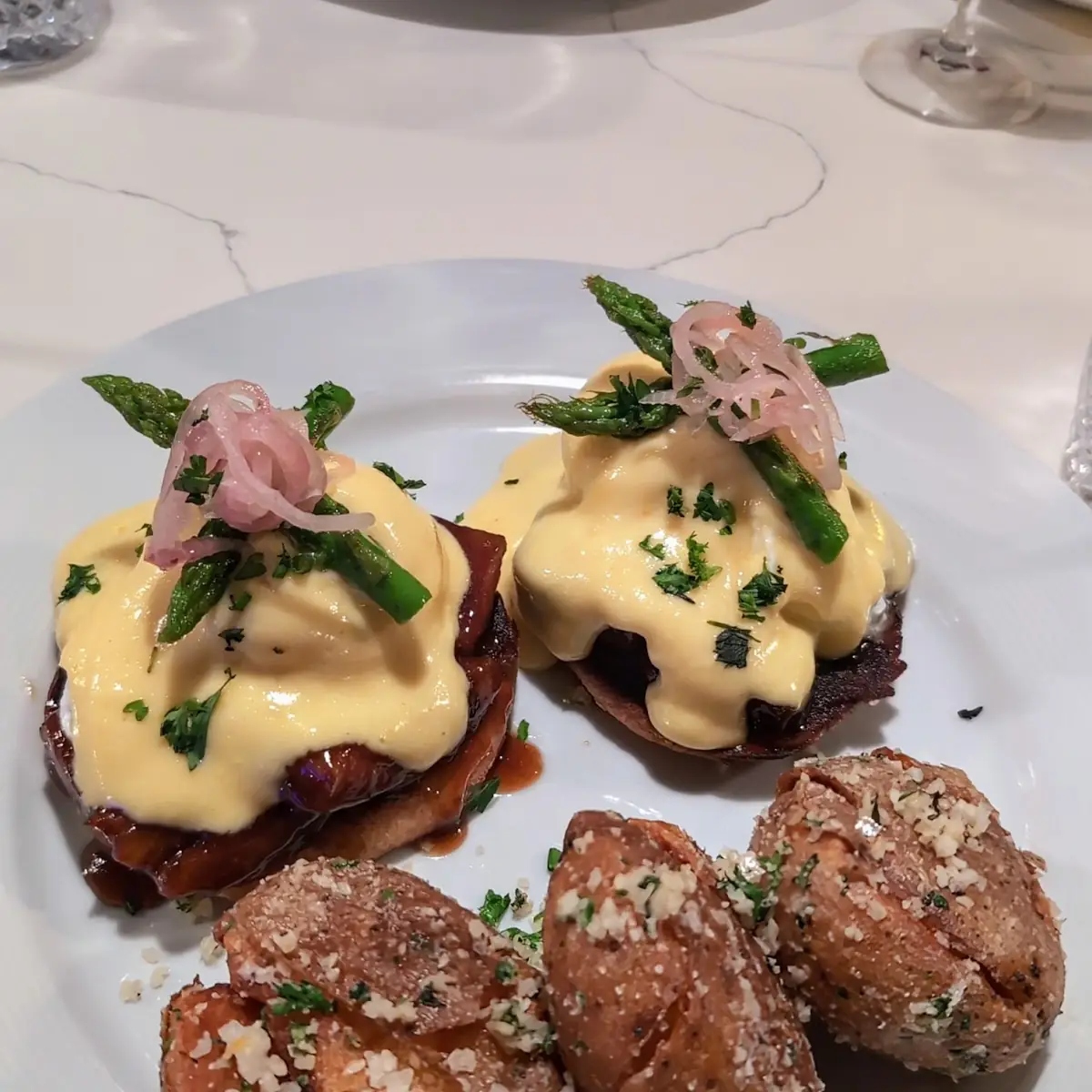 Pork Belly Eggs Benedict
