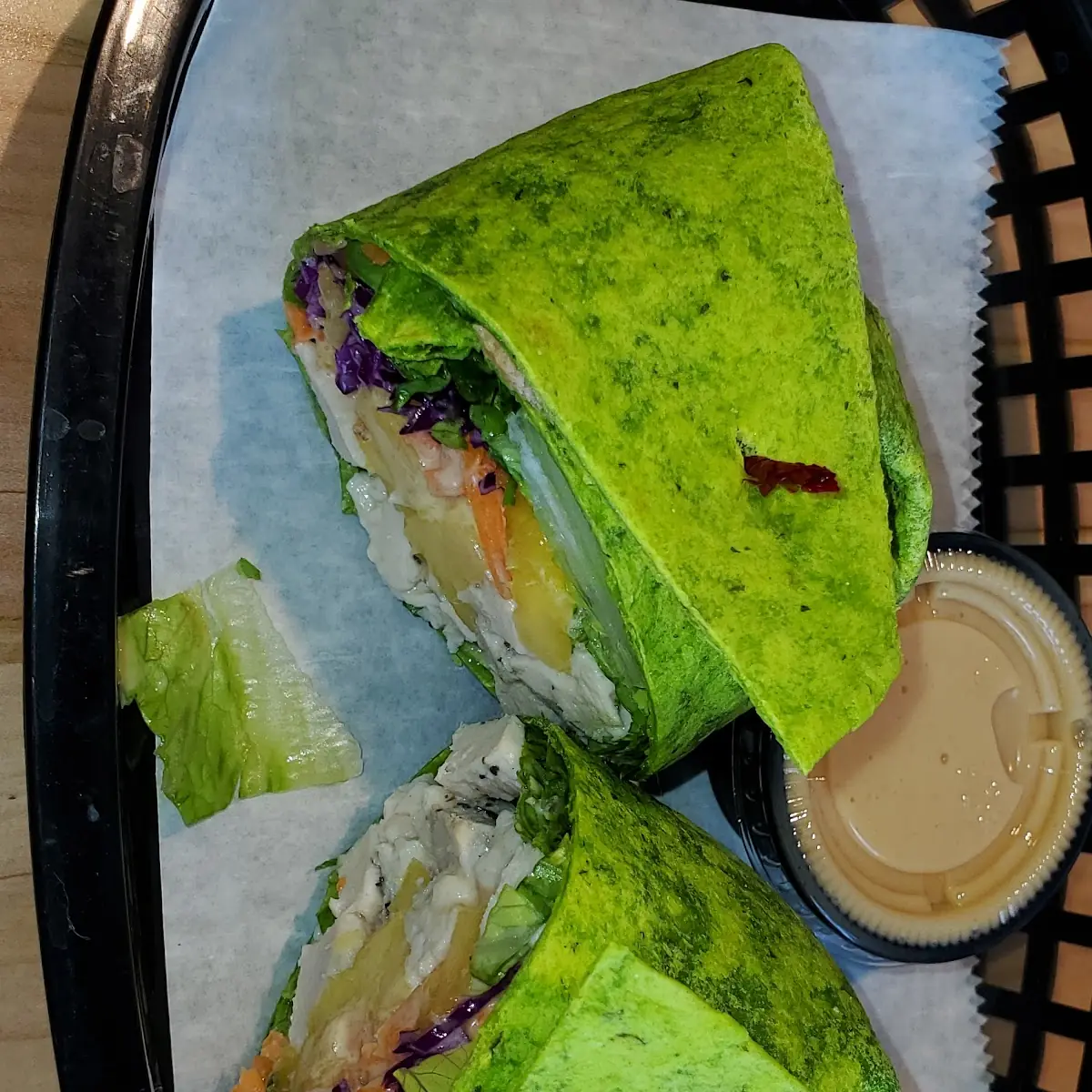 Thai Chicken Wrap with Ginger Sauce