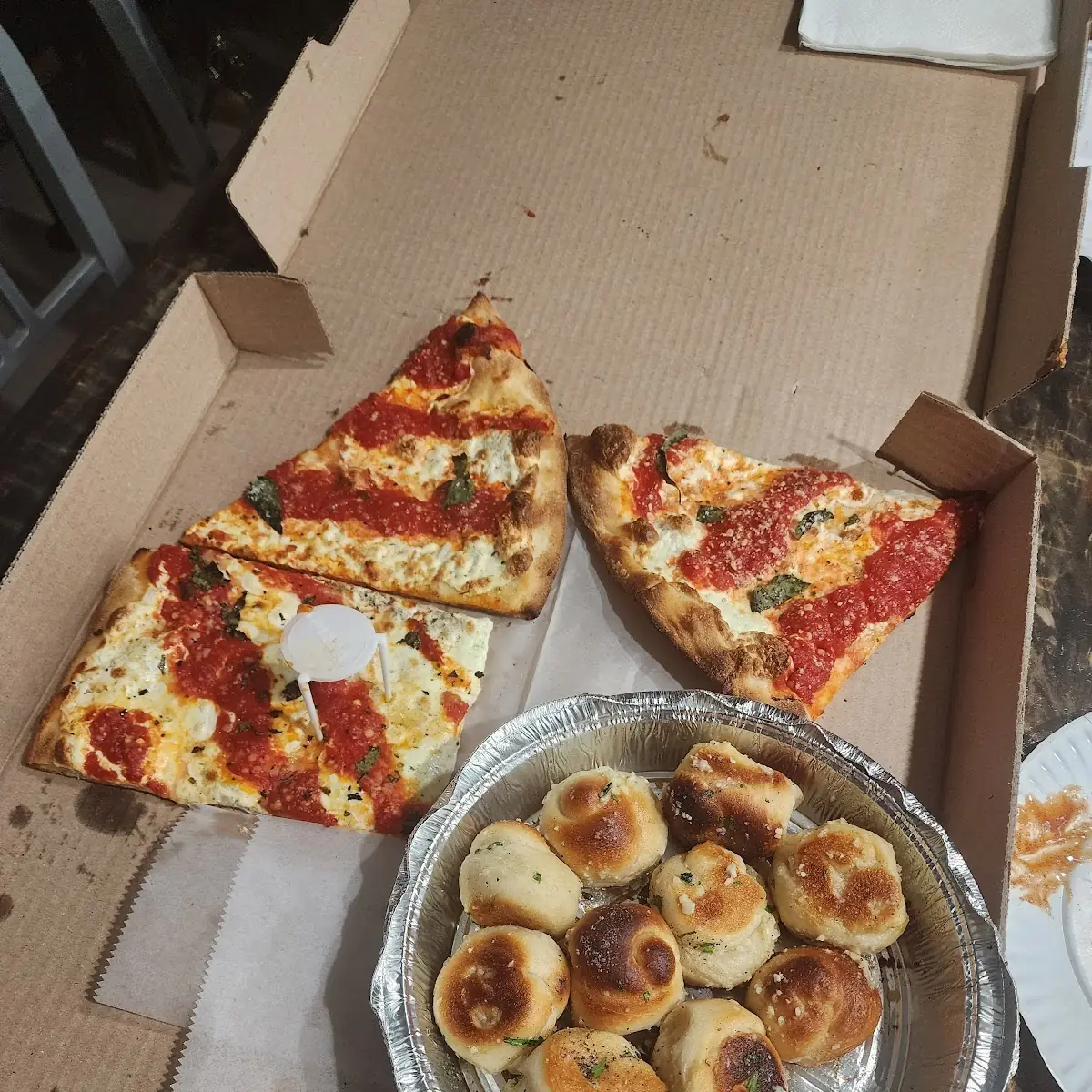 Grandma Pizza Slice Garlic Knots