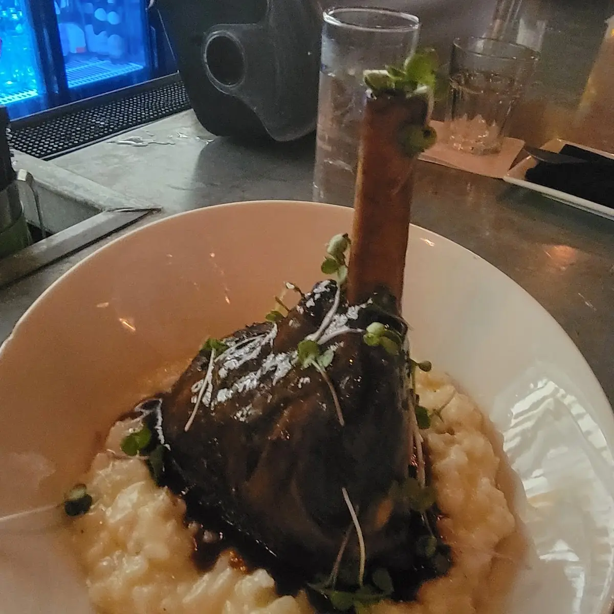 Slow Roasted Lamb Shank with Risotto