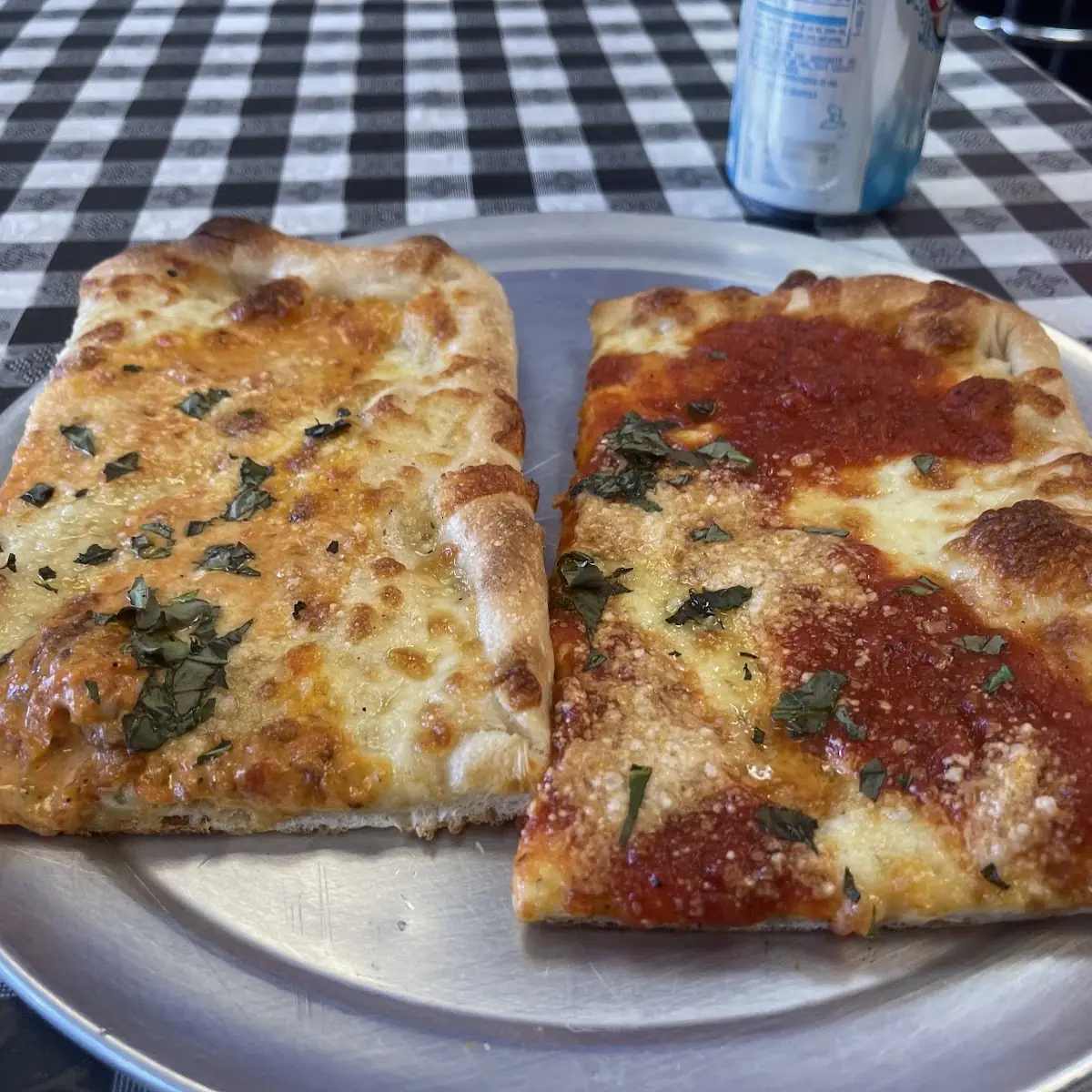 Original and Drunken Grandma Pizza Slice