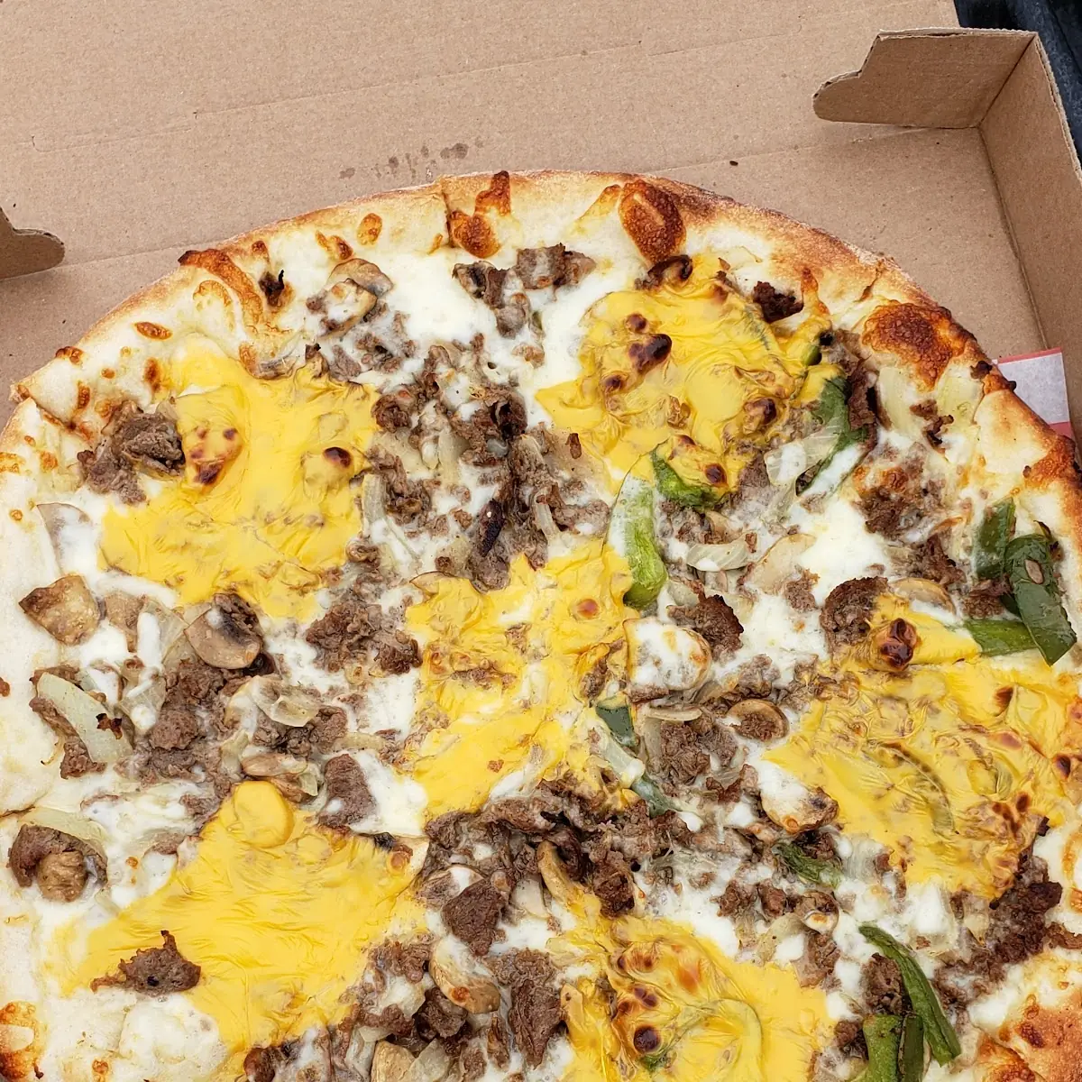 Philly Cheesesteak Pizza