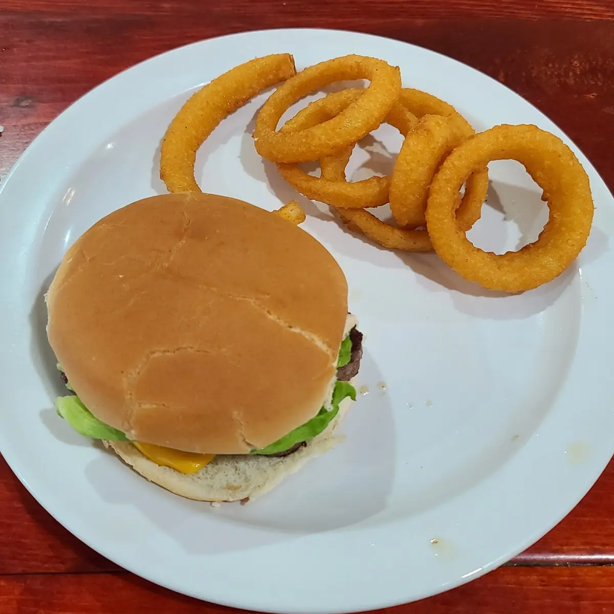 Cheeseburger Deluxe Onion Rings
