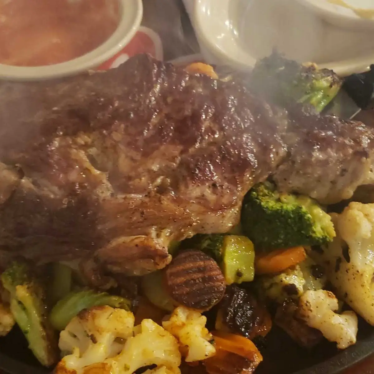 Steak with Grilled Vegetables