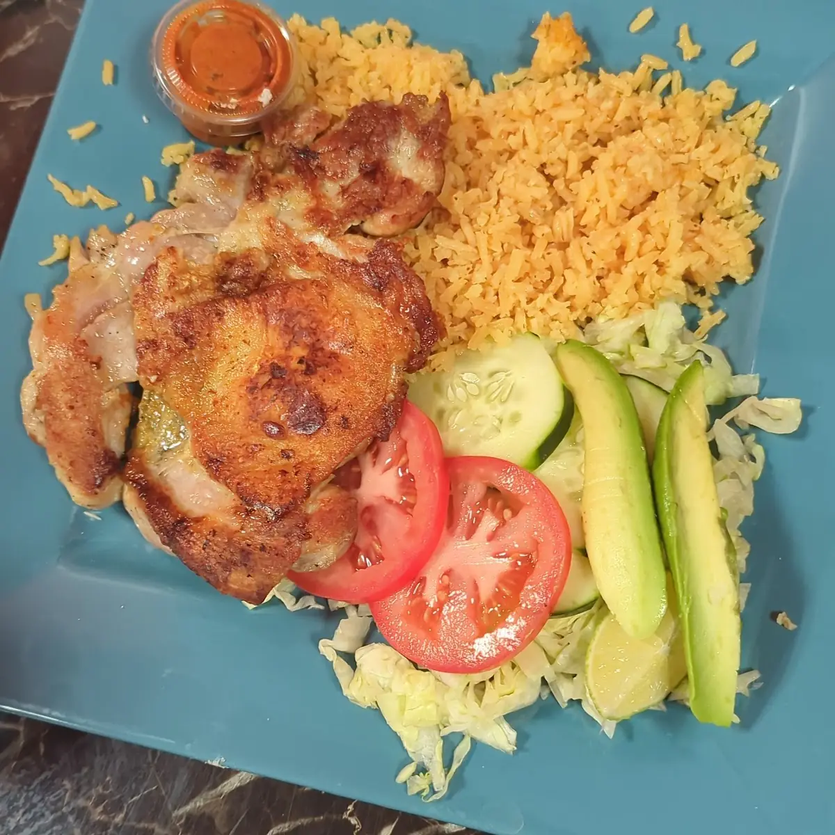 Chicken Quesadilla Plate