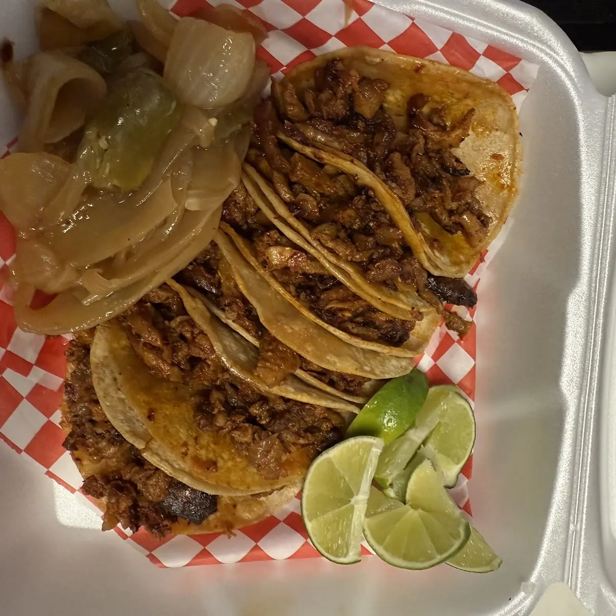 Assorted Street Tacos with Garnishes