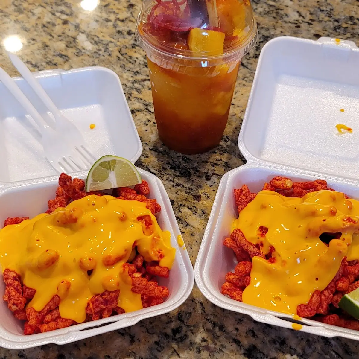 Hot Cheetos Nachos
