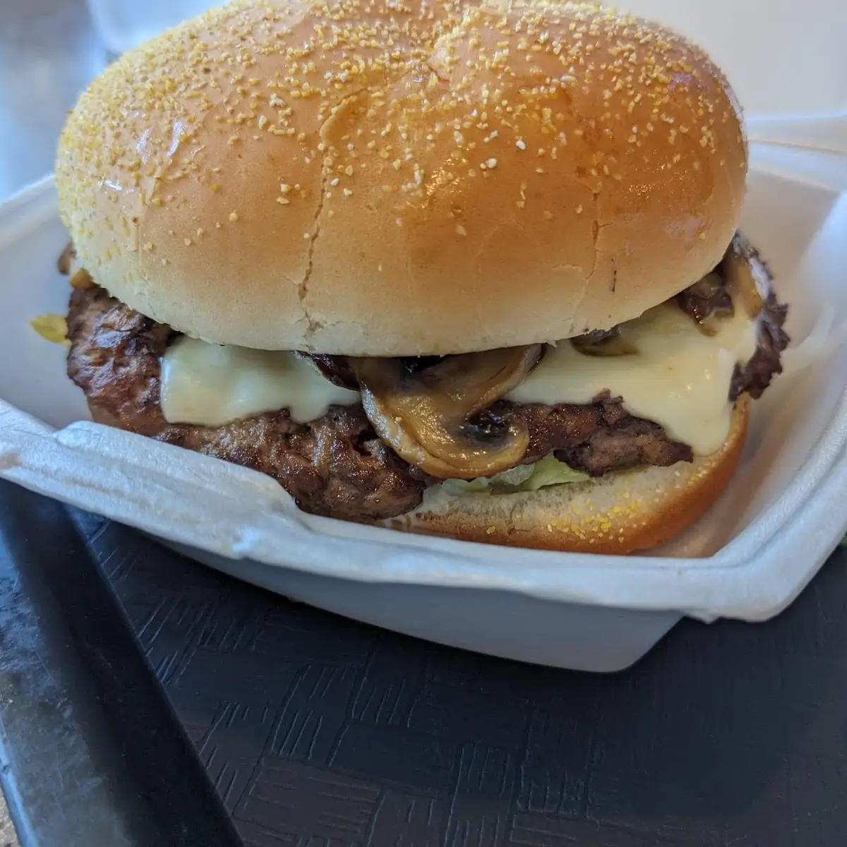 Swiss Mushroom Burger