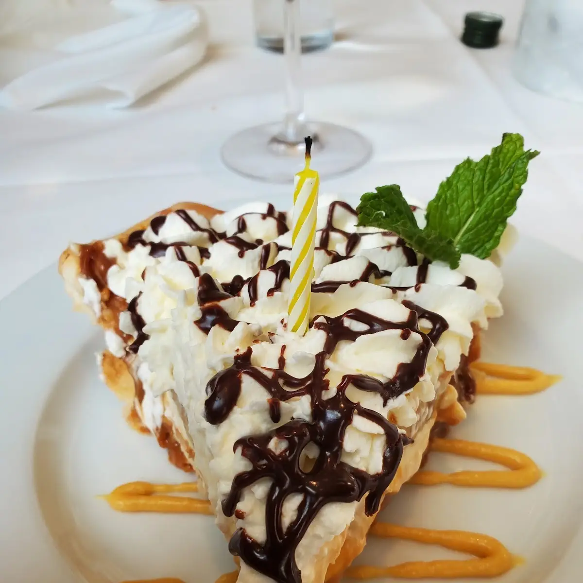 Key Lime Pie with Freshly Whipped Cream