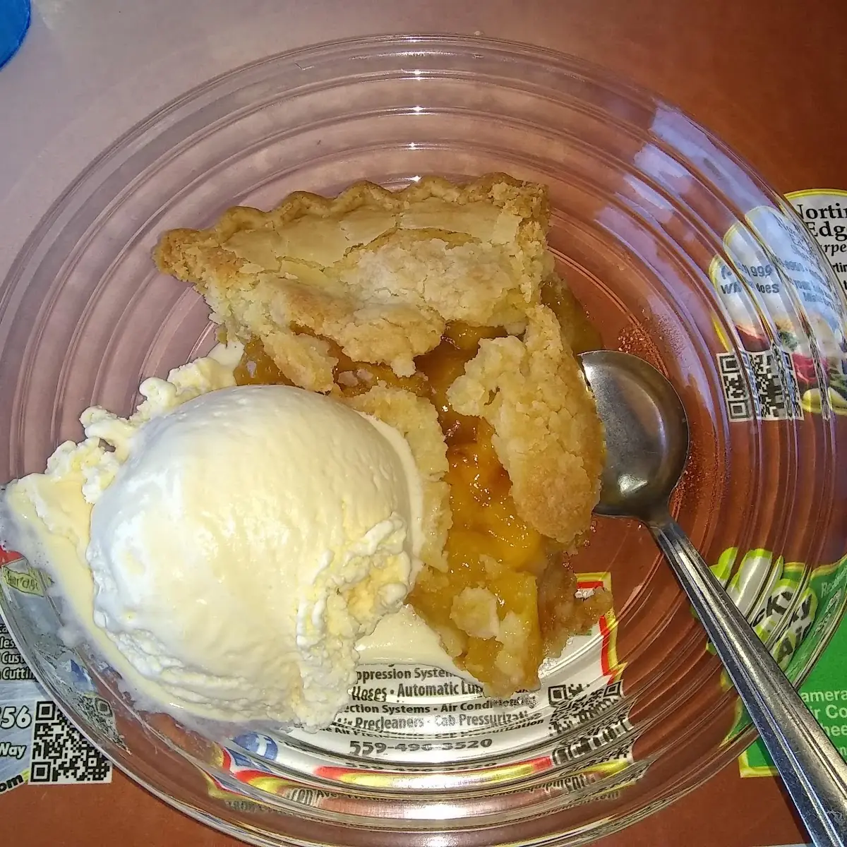 Apple Pie with Vanilla Ice Cream