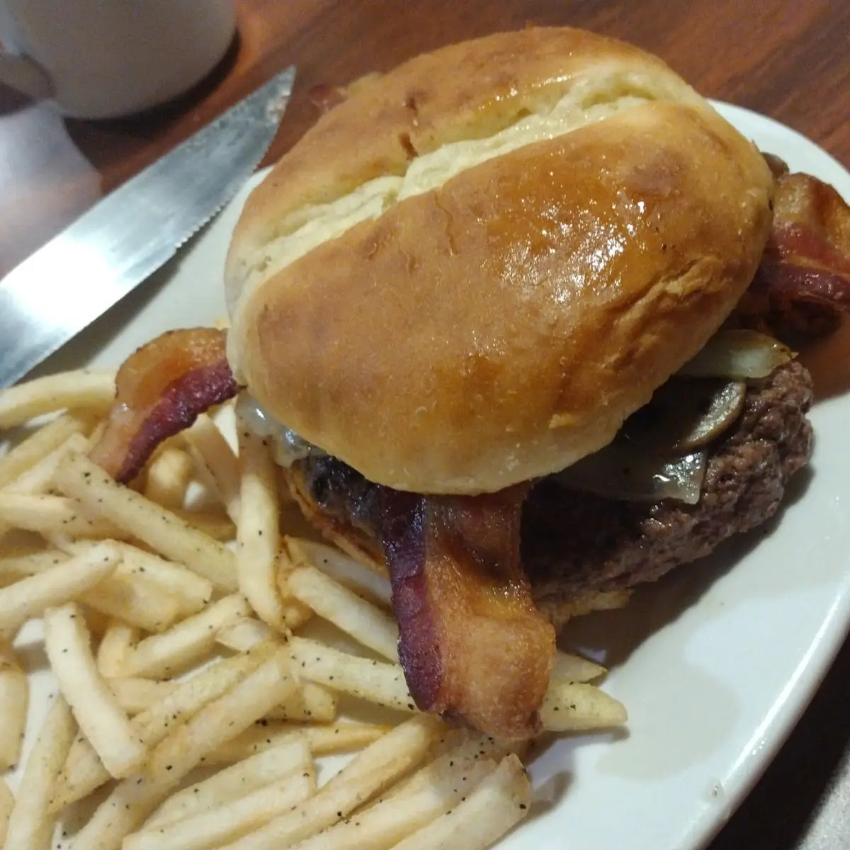 Bacon Swiss Mushroom Burger