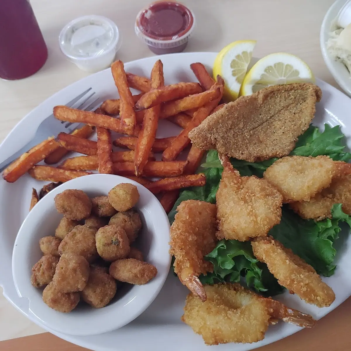Fried Catfish and Shrimp