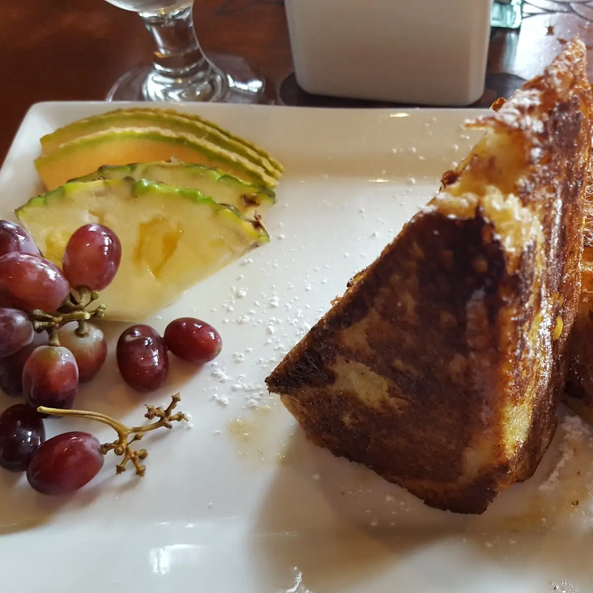 Monte Cristo Sandwich with Fresh Fruit