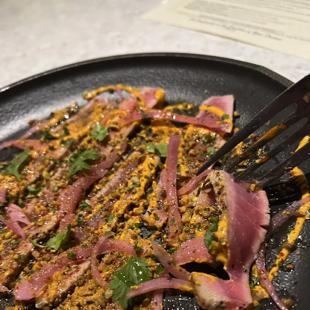 Seared Tuna Carpaccio