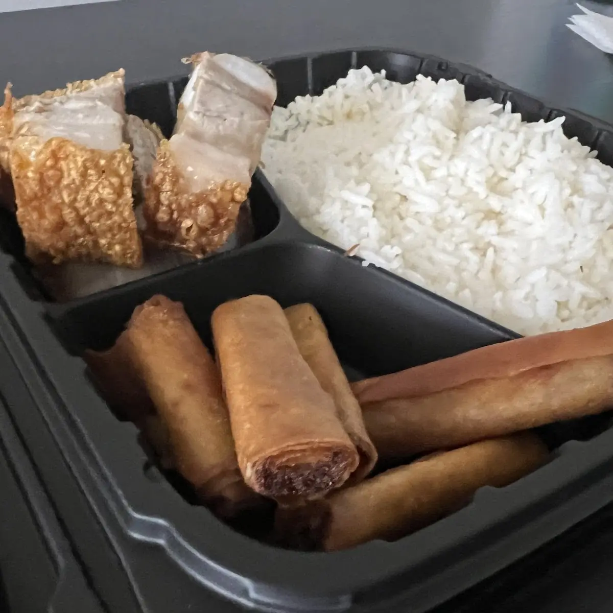 Spring Rolls and Rice