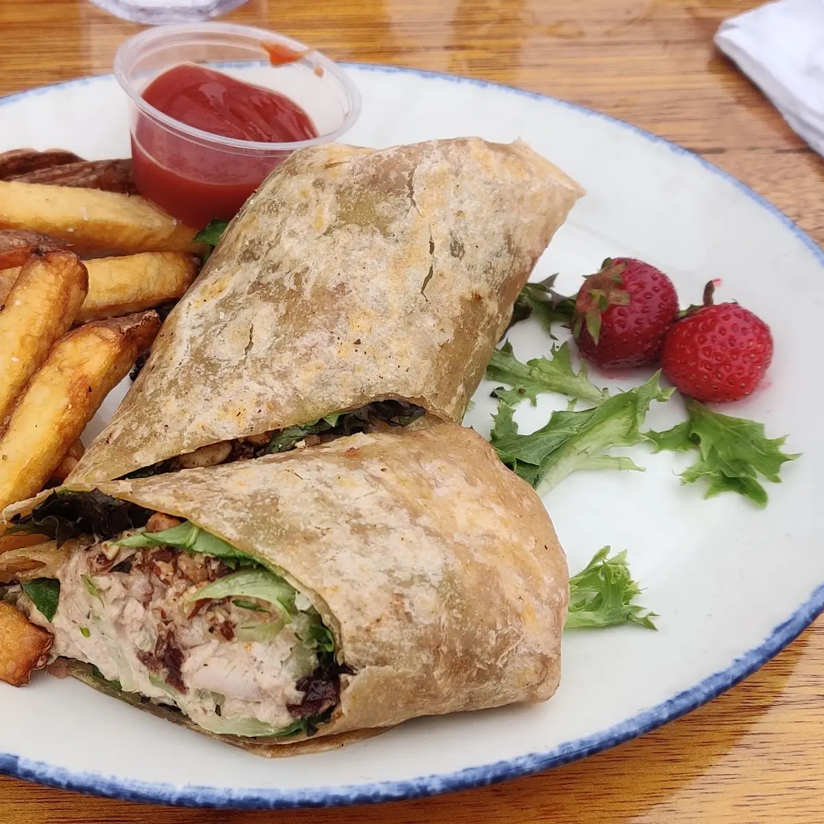 Cherry Chicken Salad Wrap