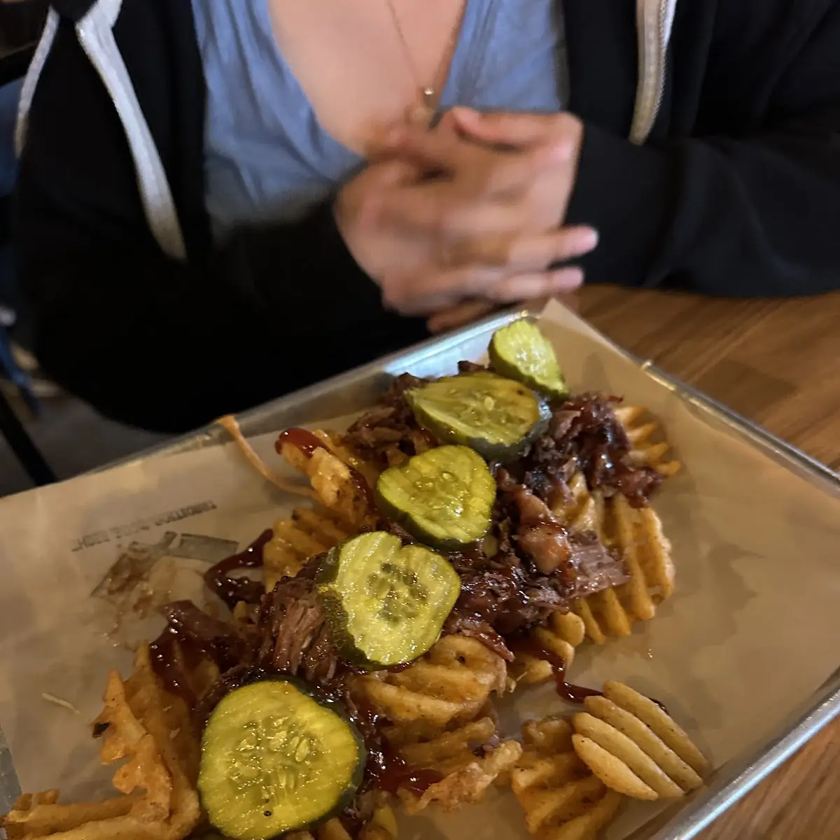 BBQ Brisket Fries with Cheese