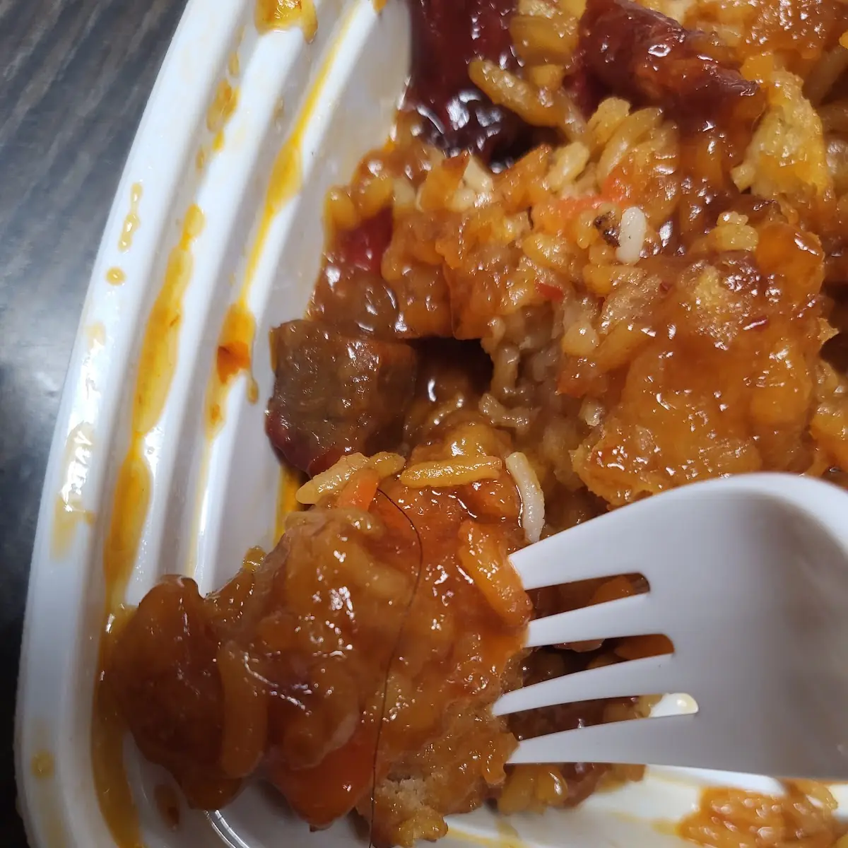 Orange Chicken and Pork Fried Rice