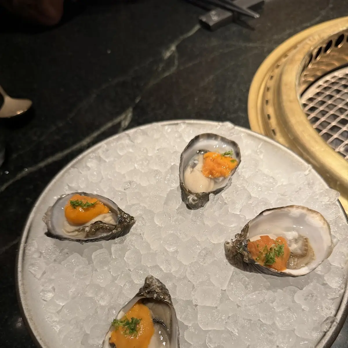 Raw Oysters on Ice with Sauces