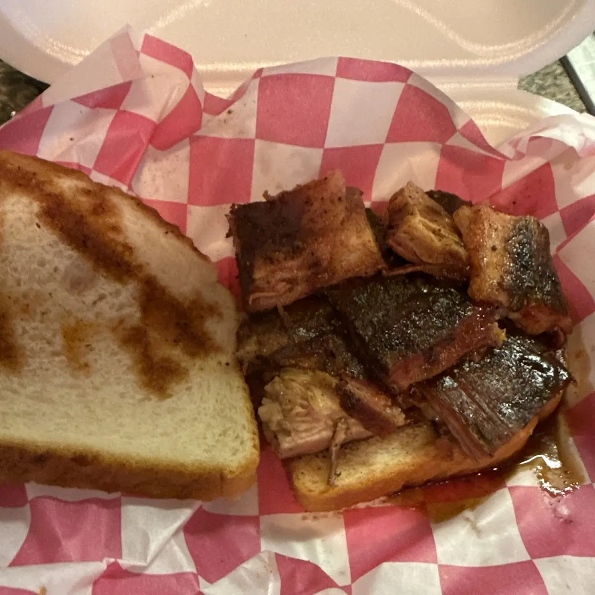 Rib Tip Sandwich
