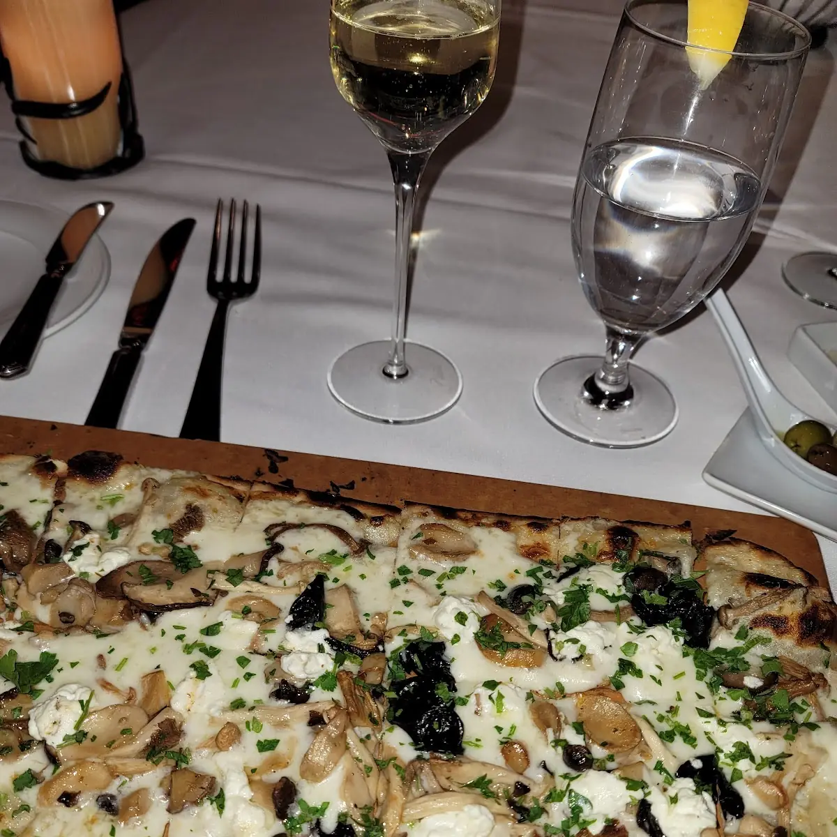 Wild Mushroom Flatbread Pizza