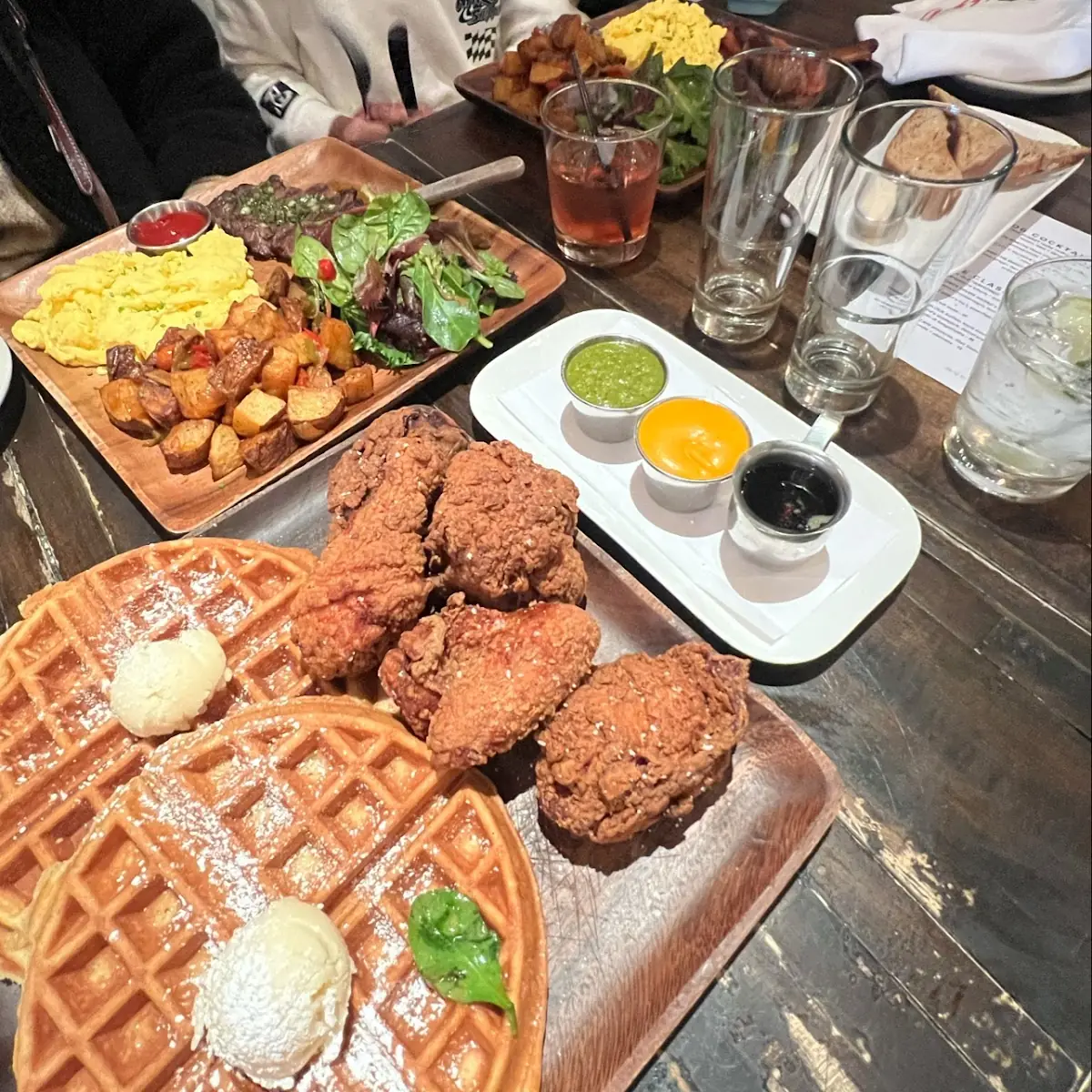 Fried Chicken Waffles for Two