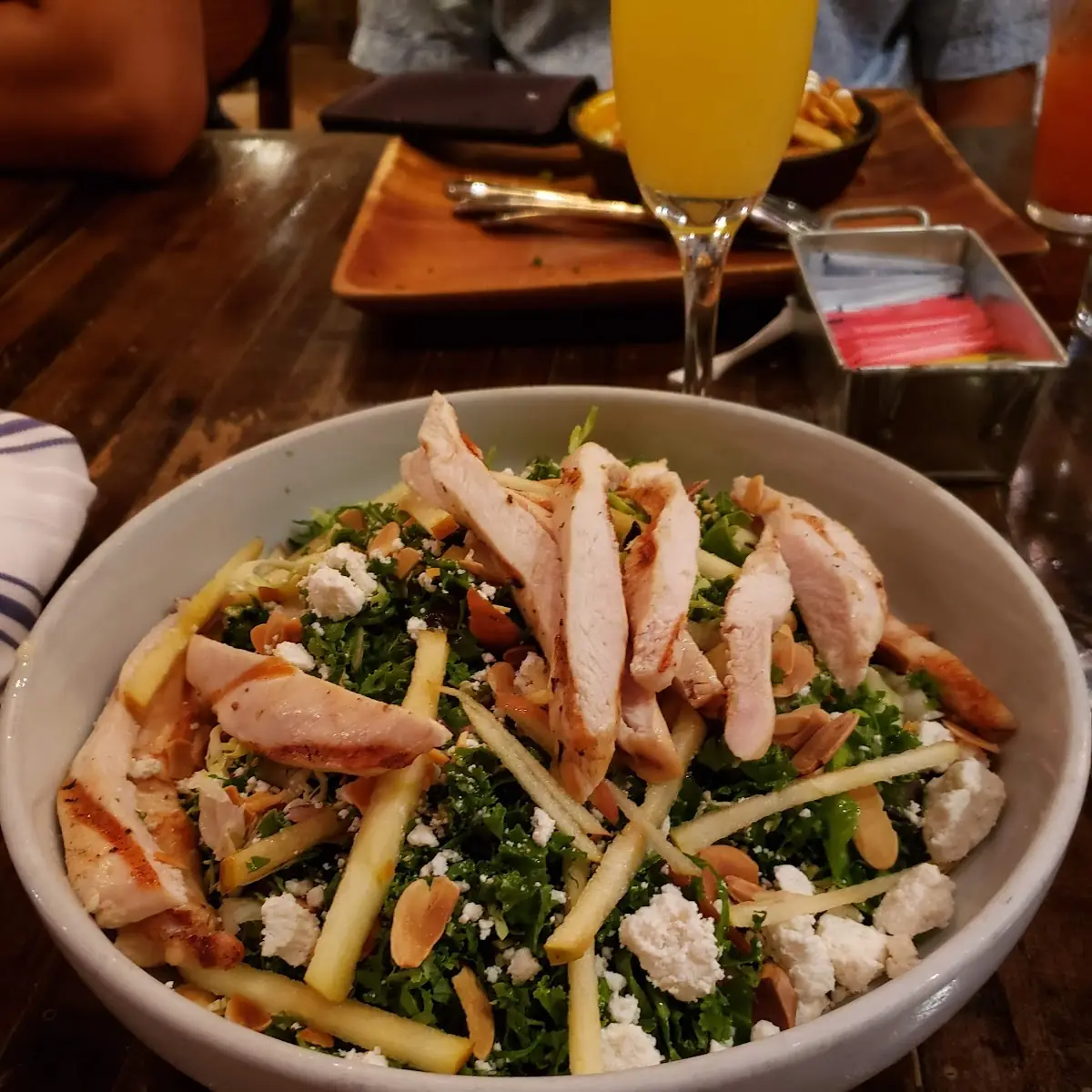 Kale Salad with Grilled Chicken