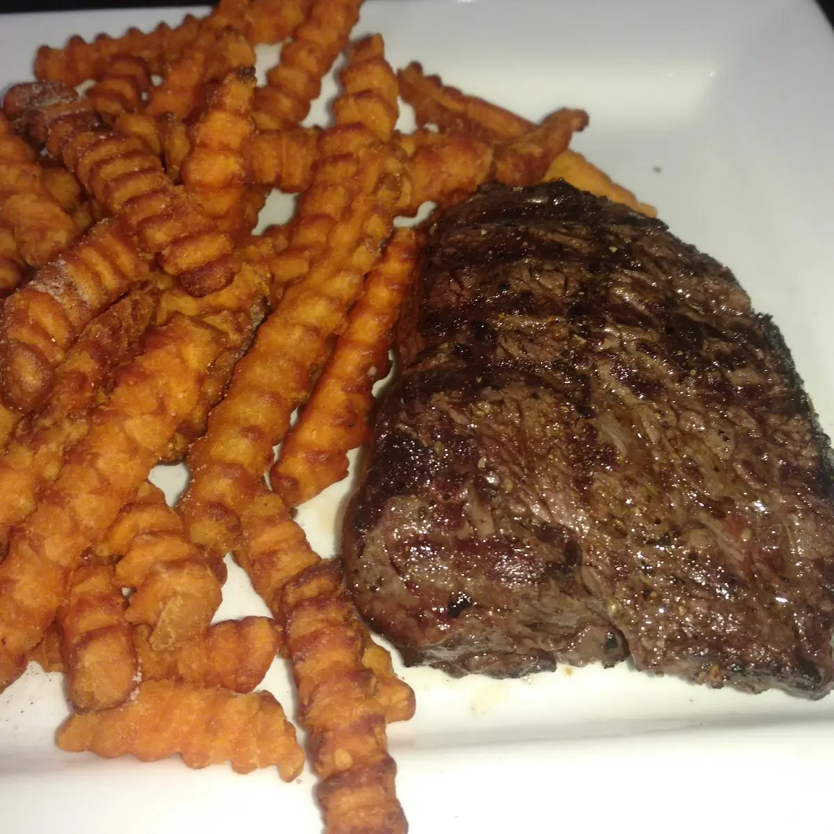 Filet Mignon and Sweet Potato Fries