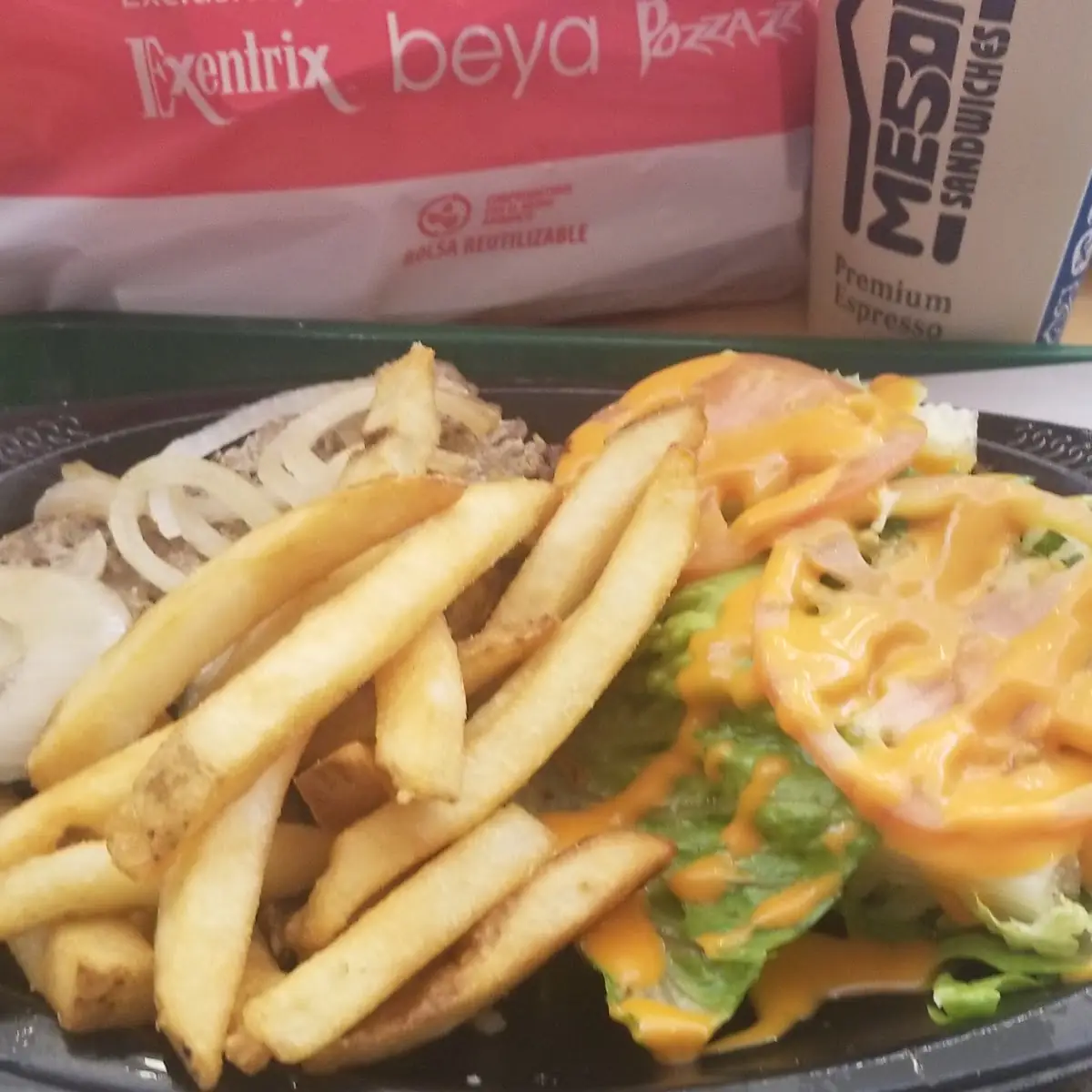 Steak Sandwich and Salad