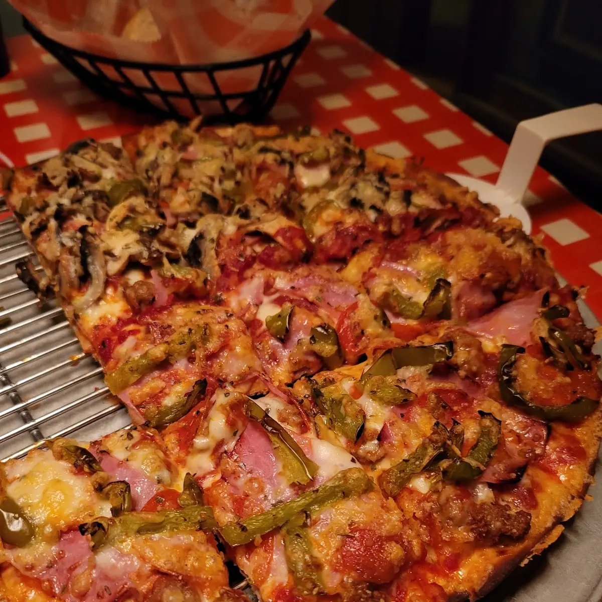 Large Cheese and Sausage Pizza