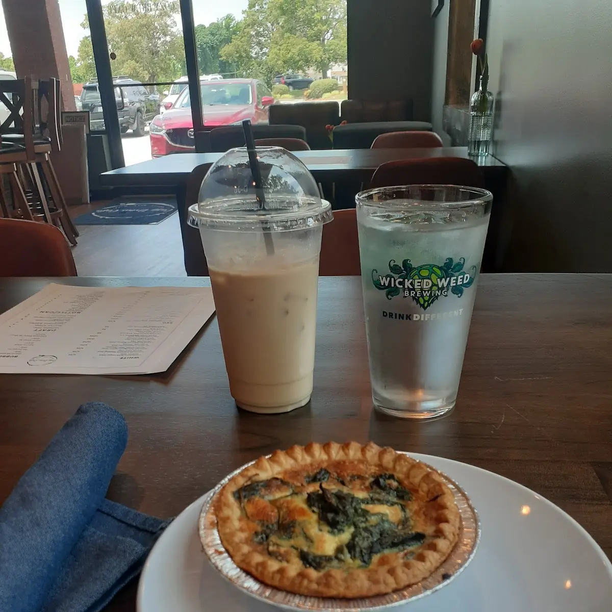 Spinach and Goat Cheese Quiche