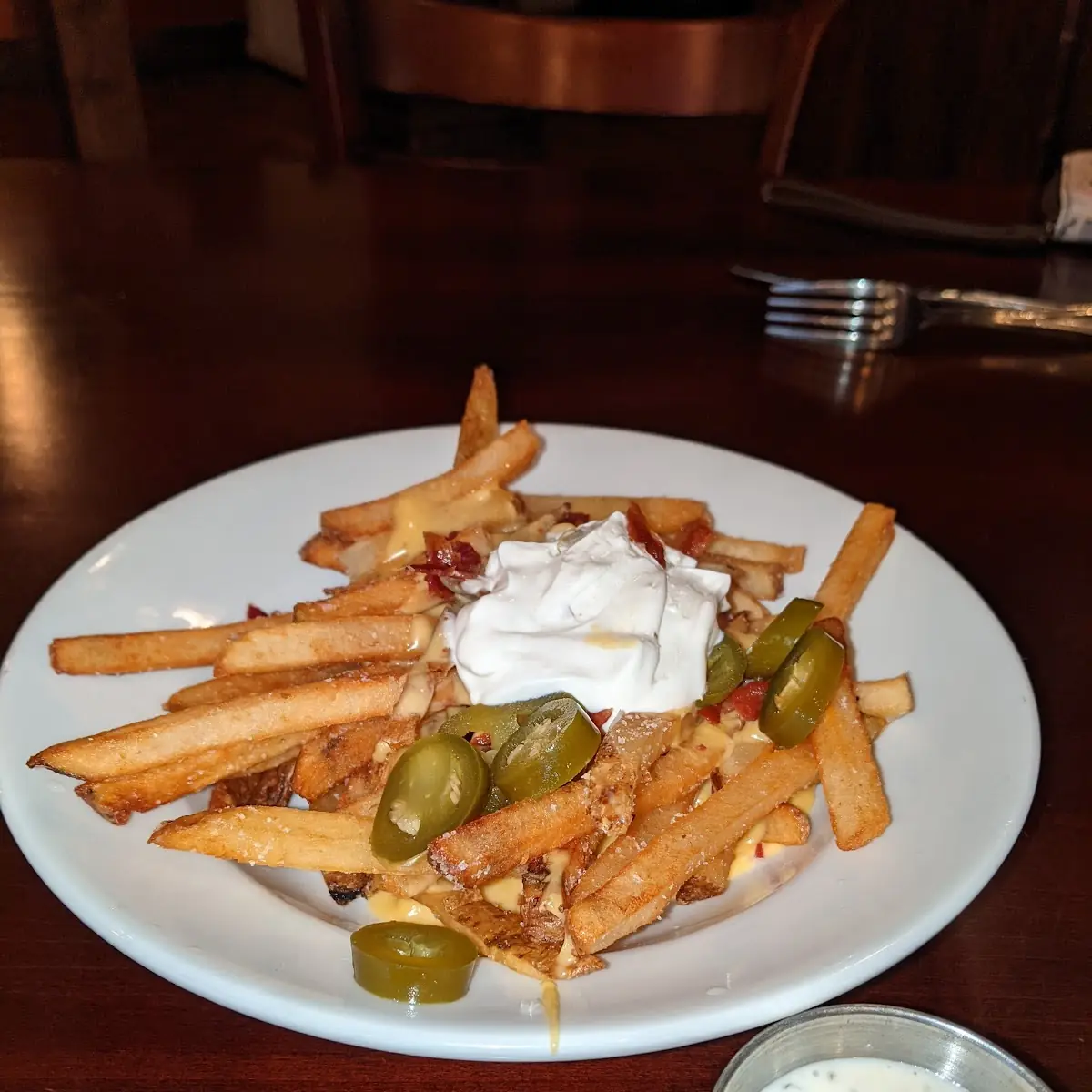Cheese Fries with Bacon and Jalapenos