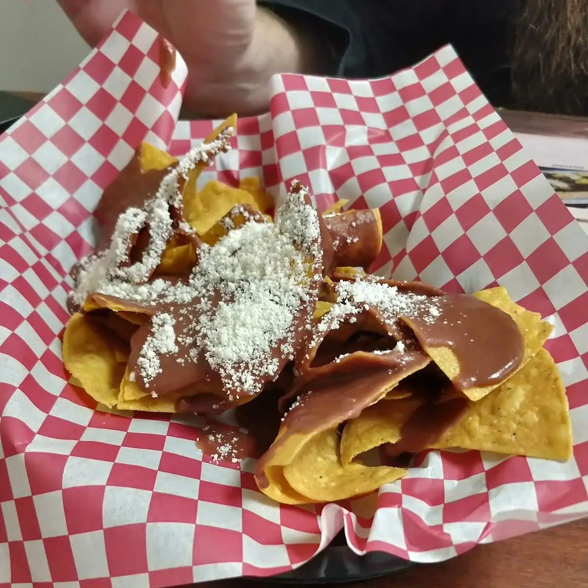 Chips with Refried Beans