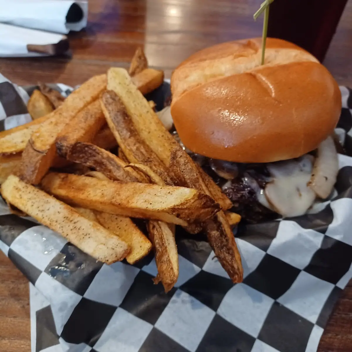 Mushroom & Swiss Burger
