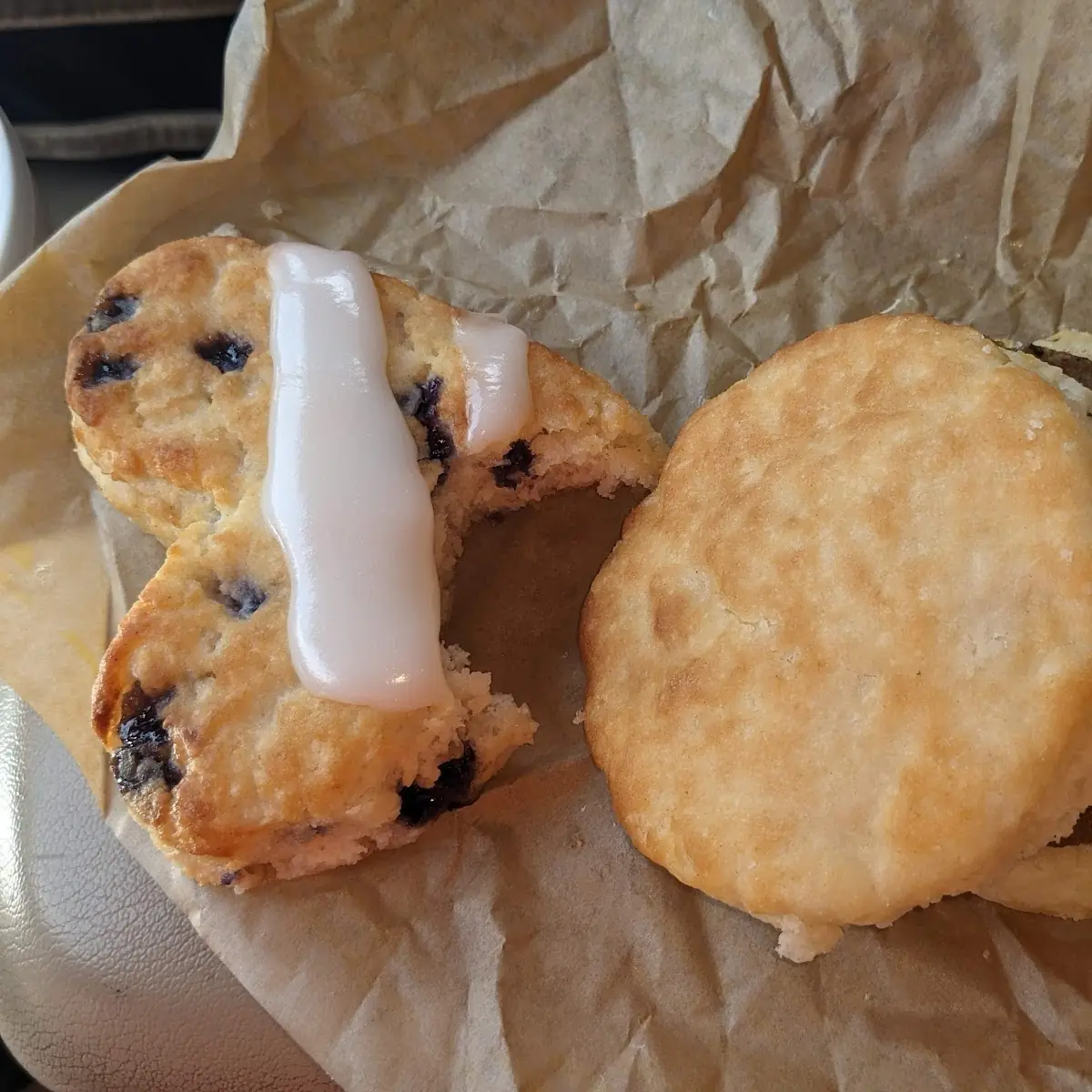 Bo-Berry Biscuit and Sausage Biscuit