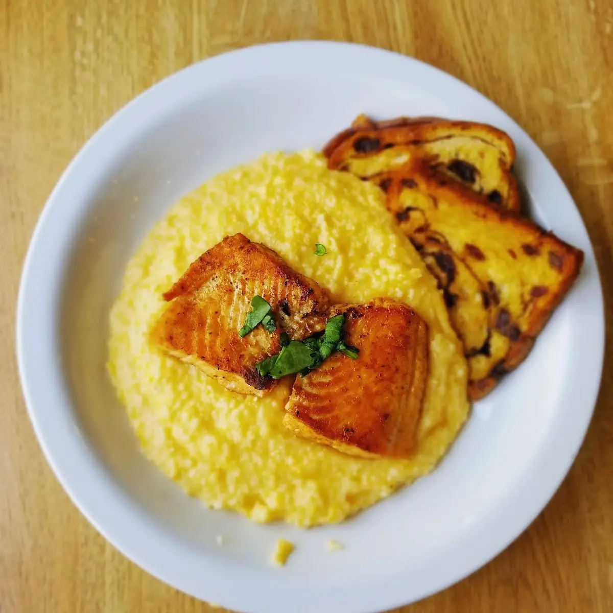 Salmon and Cheese Grits