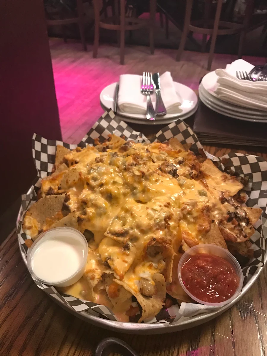 Brisket Nachos, CC Lounge and Whisky Bar