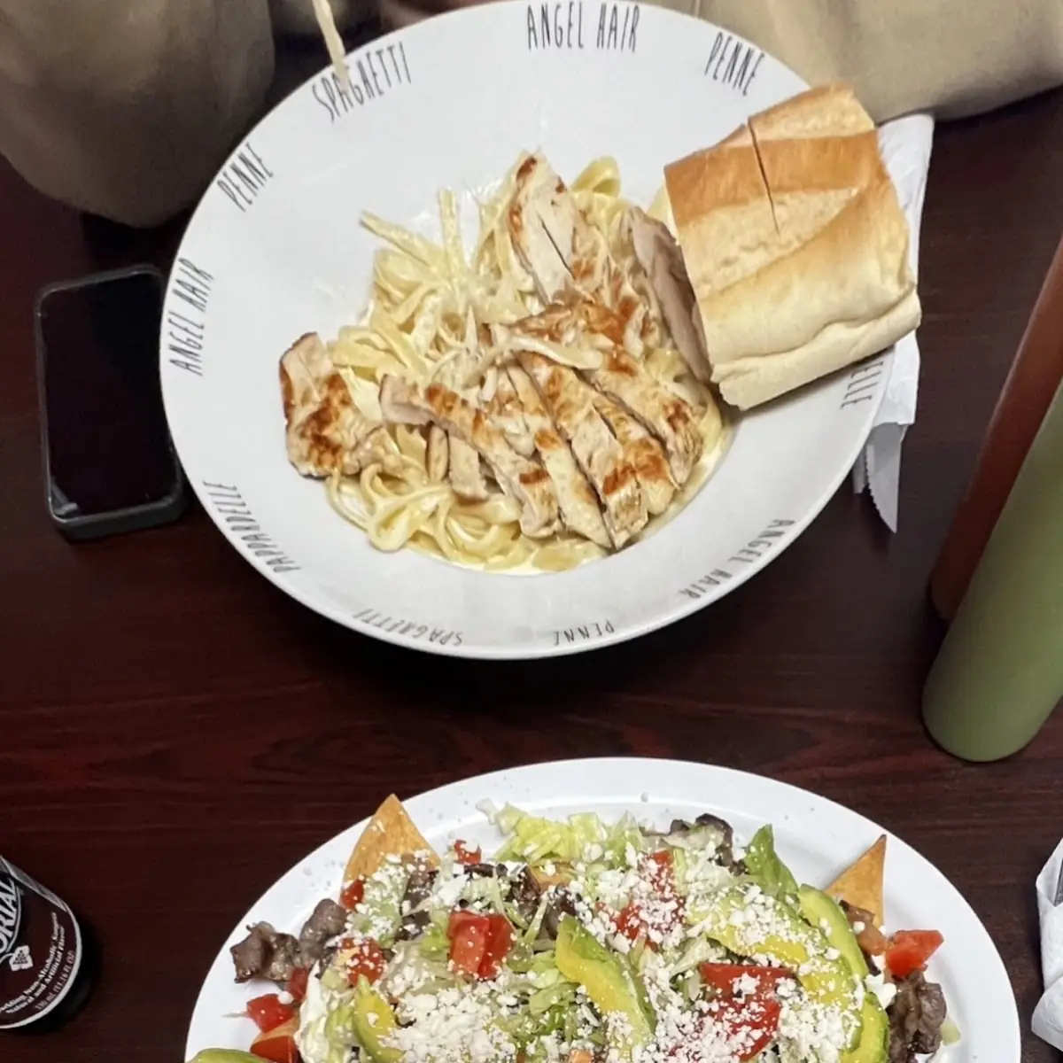 Alfredo Pasta and Nachos