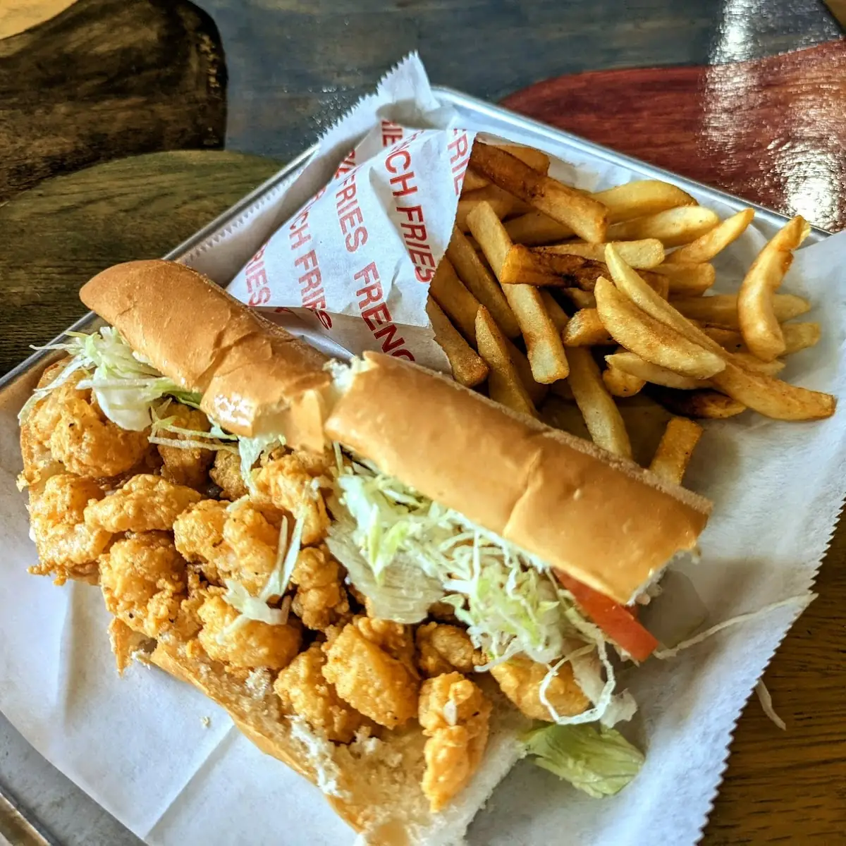 Double Cheeseburger PO-Boy