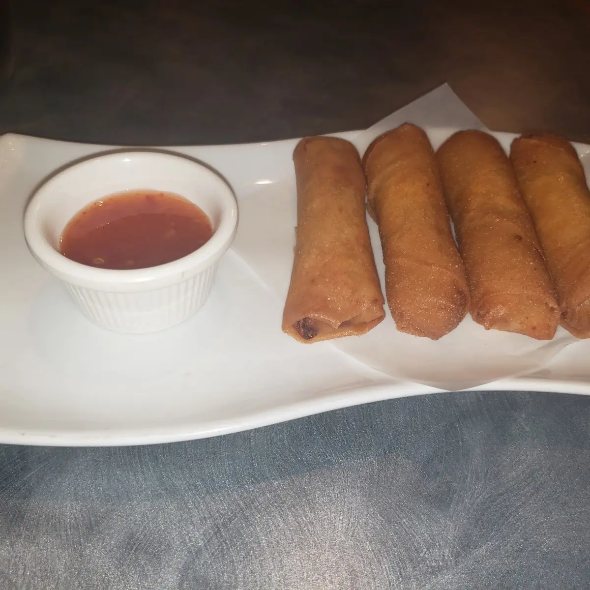 Thai Crispy Egg Roll with Thai Chili Sauce