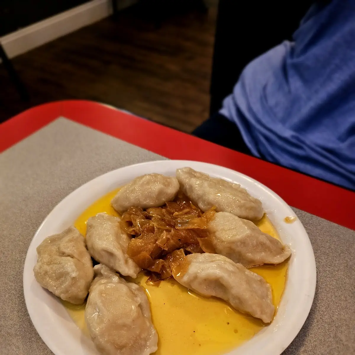 Pierogi Paprikash Dinner with Pulled Pork