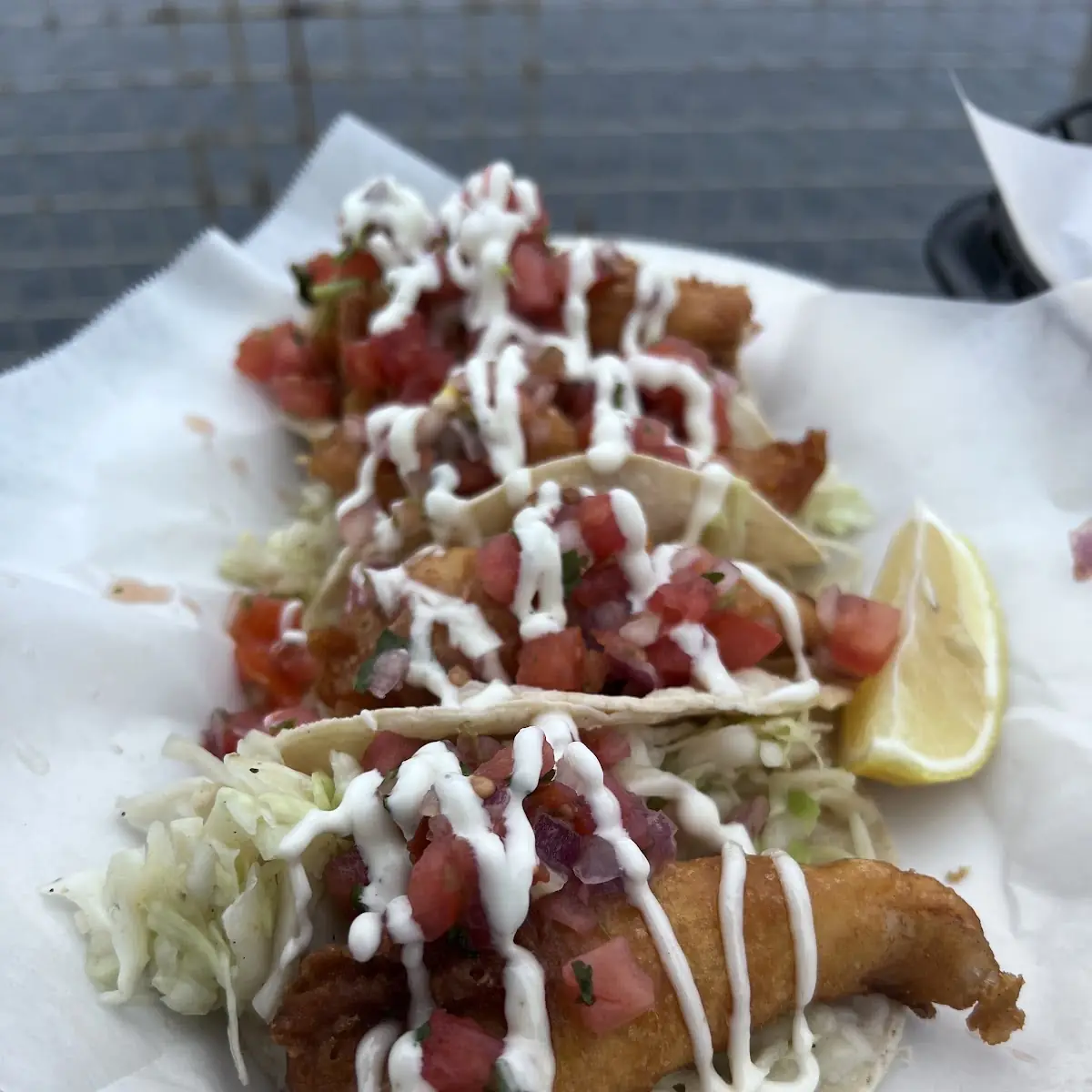Deep Fried White Fish Tacos